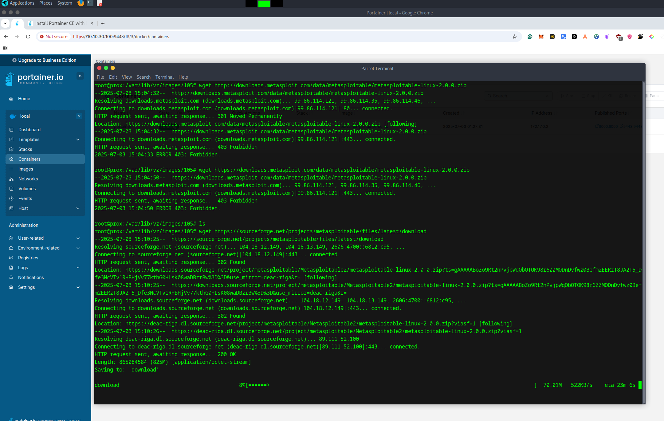 9 downloading metasploitable 2